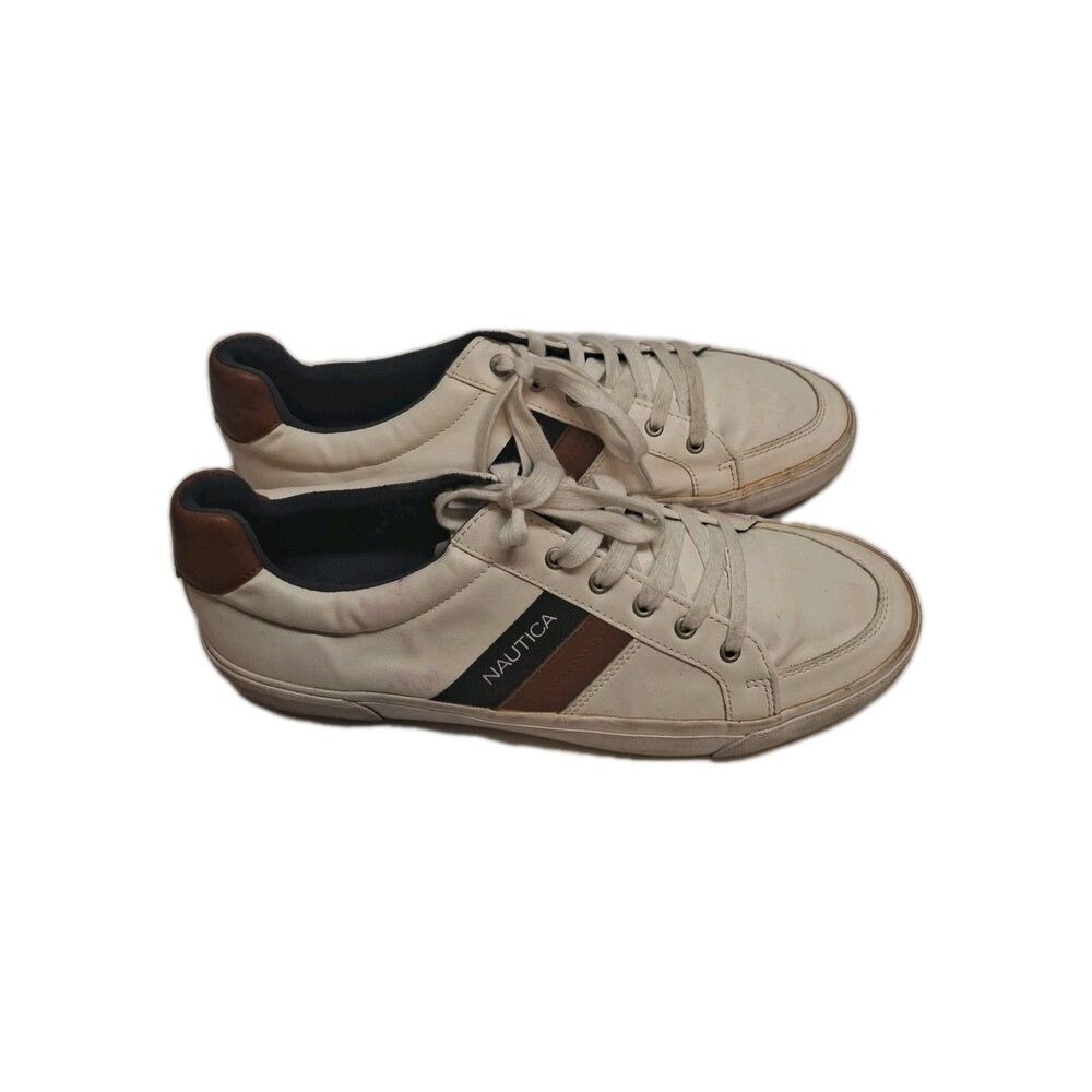 NAUTICA GARRISON MEN WHITE TENNIS SHOES SZ 13